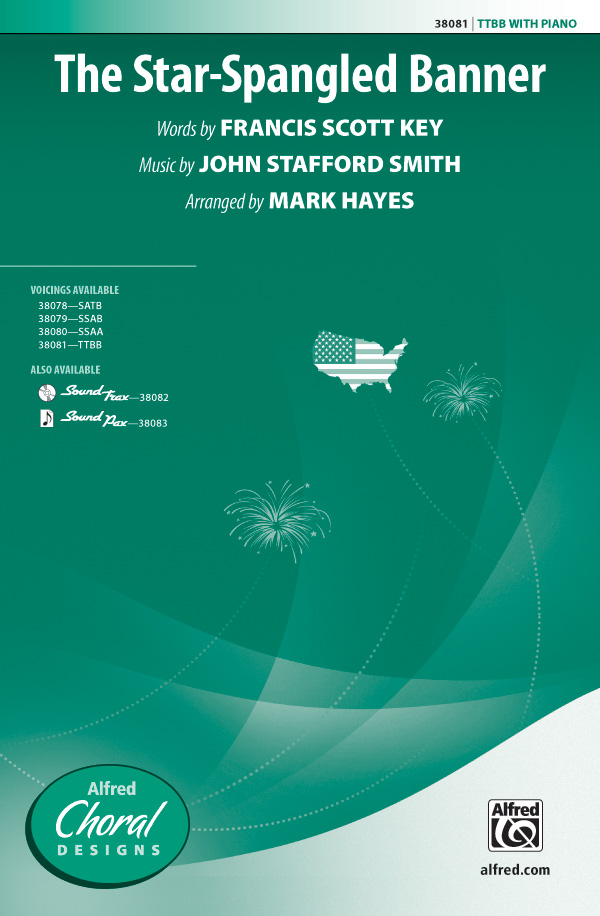 The Star-Spangled Banner : TTBB : Mark Hayes : Sheet Music : 00-38081 : 038081425535 