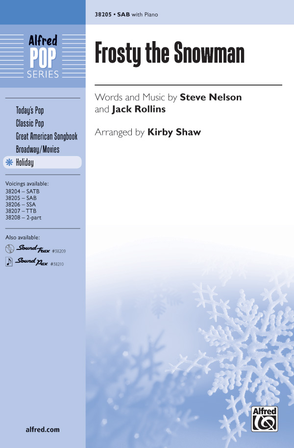 Frosty the Snowman : SAB : Kirby Shaw : Sheet Music : 00-38205 : 038081426761 