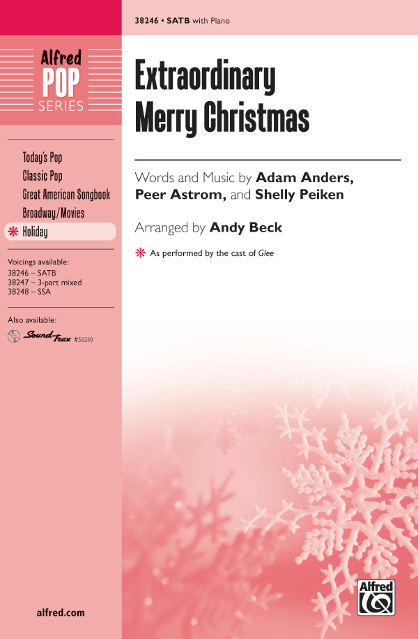 Ingrid michaelson's lyrics Extraordinary Merry Christmas: SATB Choral Octavo: Adam Anders