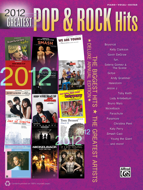 2012 Greatest Pop & Rock Hits: | Sheet Music