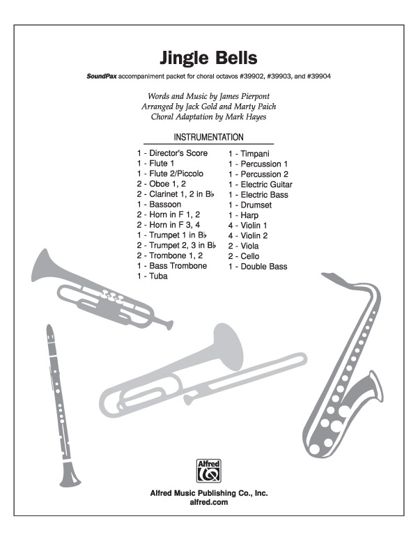 Jingle Bells Choral Octavo SoundPax Barbra Streisand Sheet Music