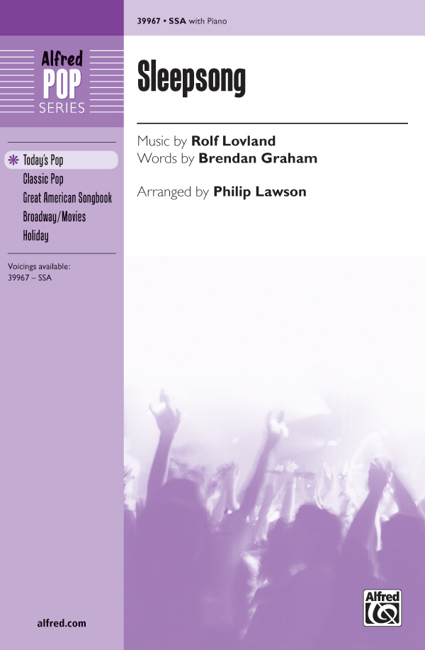 Sleepsong : SSA : Philip Lawson : Rolf Lovland : Sheet Music : 00-39967 : 038081446271 
