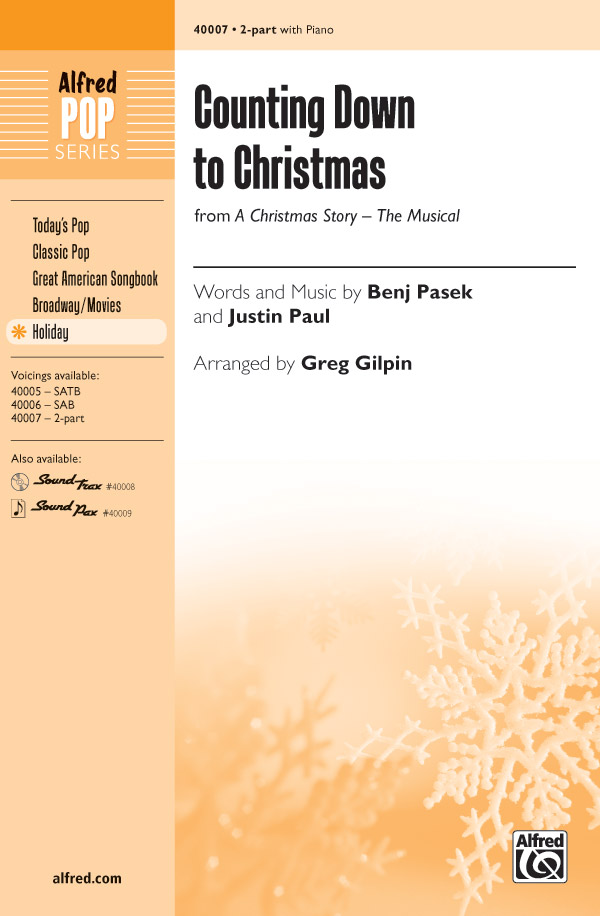 Counting Down to Christmas : 2-Part : Greg Gilpin : Sheet Music : 00-40007 : 038081446660 