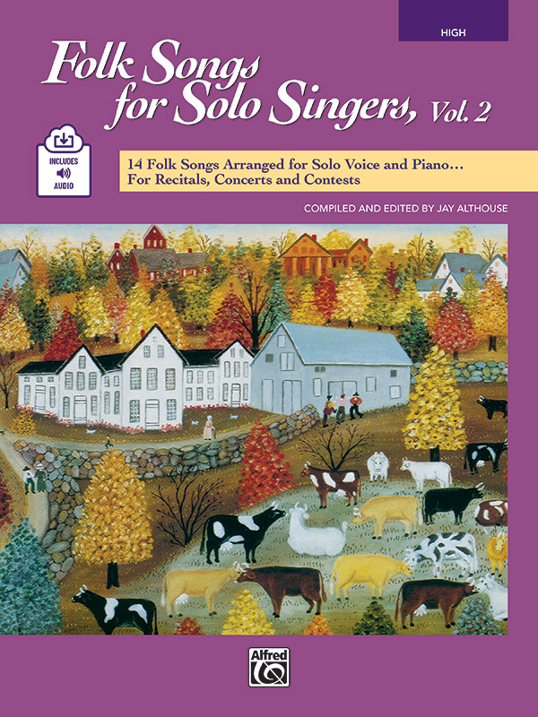 Jay Althouse : Folk Songs for Solo Singers, Vol. 2 - High Voice : Solo : Songbook : 038081466279  : 00-41547