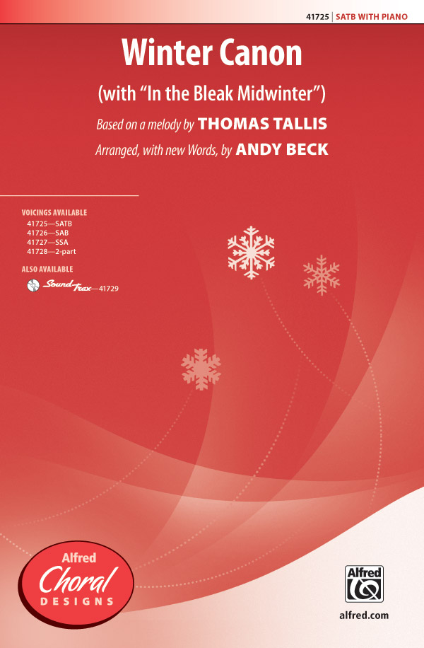 Winter Canon : SATB : Thomas Tallis : Sheet Music : 00-41725 : 038081468051 