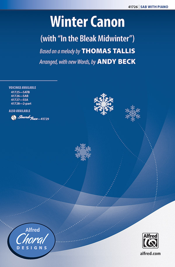 Winter Canon : SAB : Thomas Tallis : Sheet Music : 00-41726 : 038081468068 