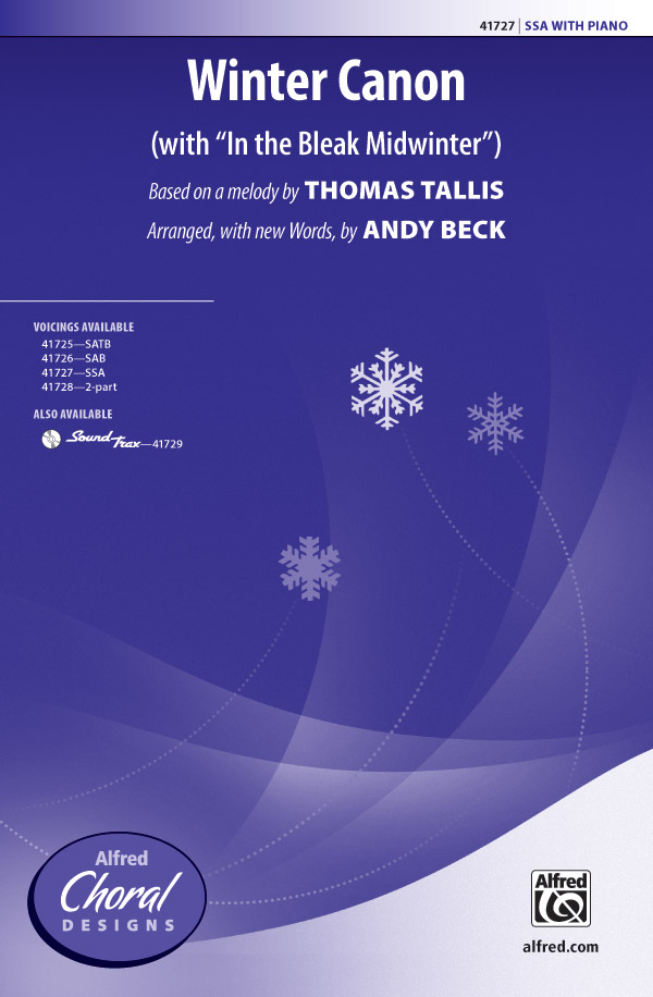 Winter Canon : SSA : Thomas Tallis : Sheet Music : 00-41727 : 038081468075 