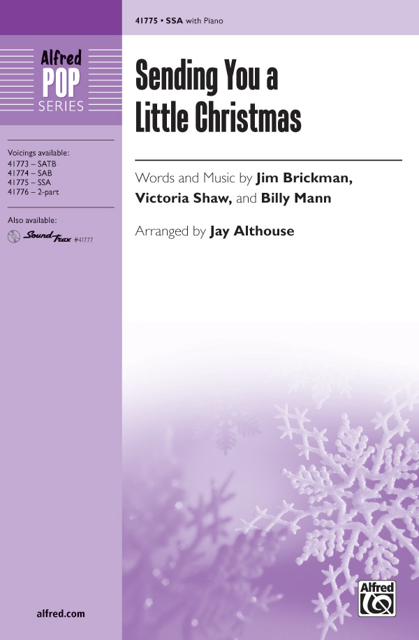 Sending You a Little Christmas : SSA : Jay Althouse : Sheet Music : 00-41775 : 038081468556 
