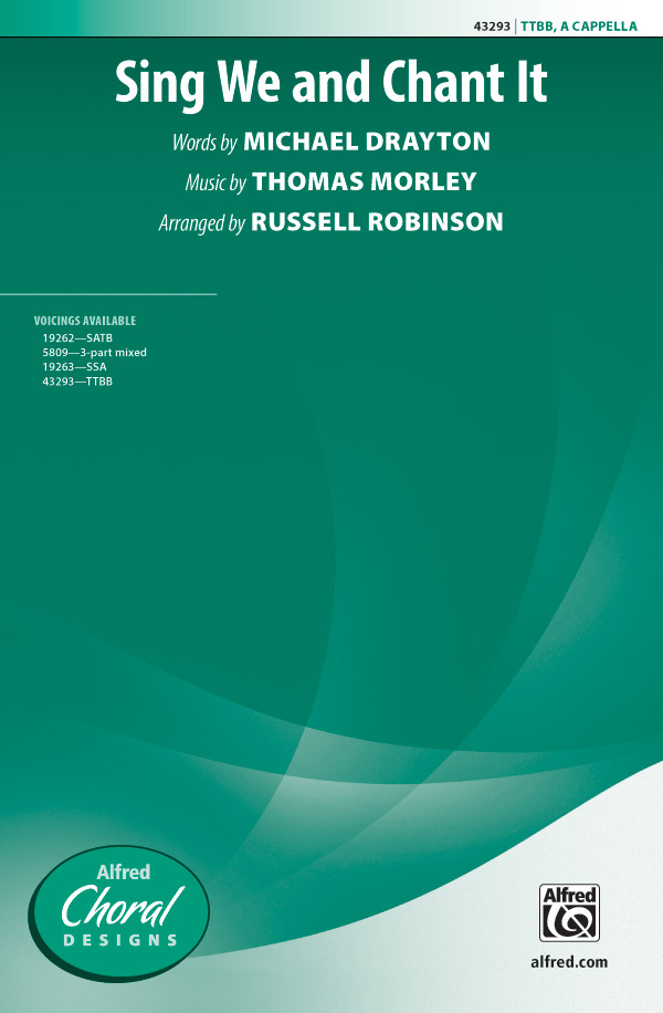 Sing We and Chant It : TTBB : Russell Robinson : Thomas Morley : Sheet Music : 00-43293 : 038081488356 