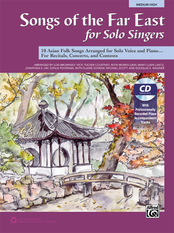 Various Arrangers : Songs of the Far East for Solo Singers : Solo : Songbook & CD : 038081490298  : 00-43489