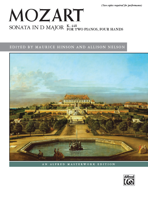 Mozart sonata in d major for two pianos k 448 Mozart Sonata In D Major K 448 Piano Duo 2 Pianos 4 Hands Book 2 Copies Required Wolfgang Amadeus Mozart