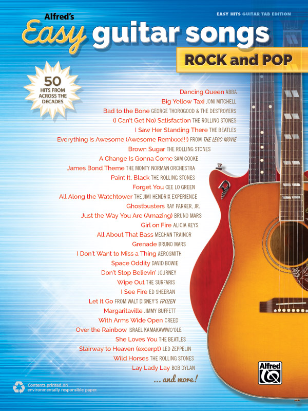 20 easy rock songs to get you started on the guitar - Guitar Pro Blog -  Arobas Music