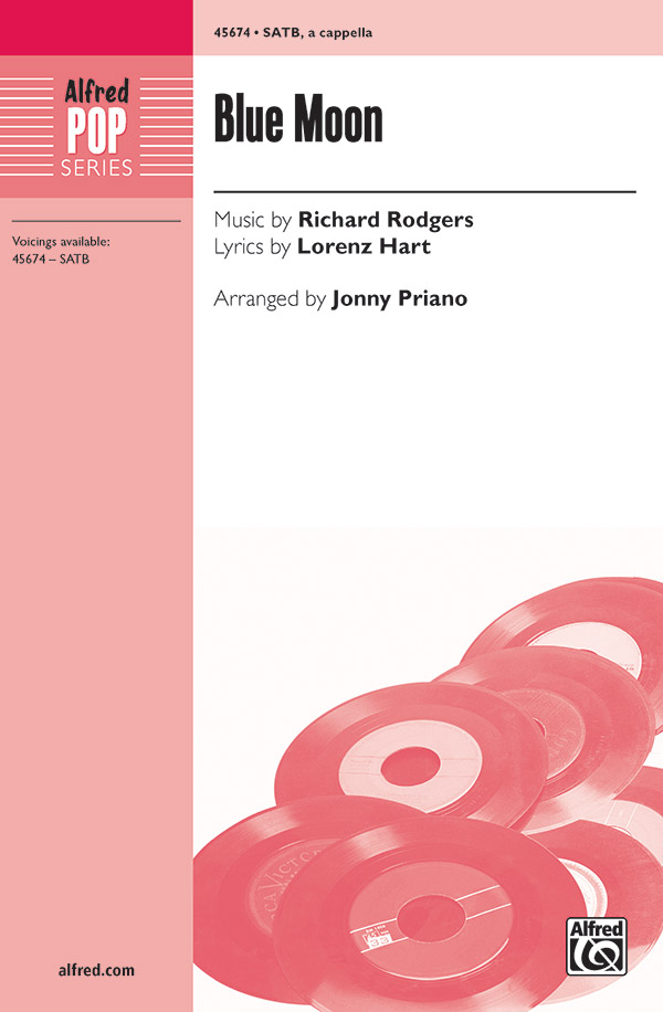 Blue Moon : SATB : Jonny Priano : Richard Rodgers : Sheet Music : 00-45674 : 038081514130 