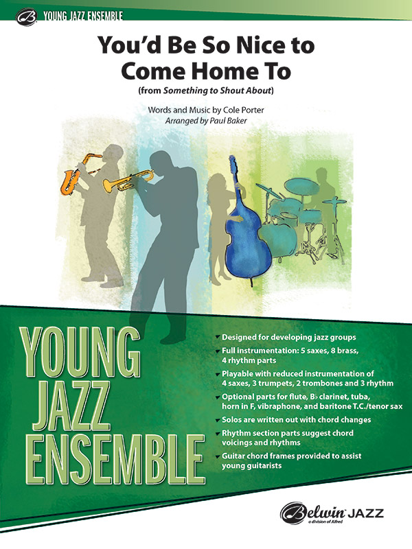 You D Be So Nice To Come Home To Jazz Ensemble Conductor Score Parts Cole Porter You D Be So Nice To Come Home To Jazz Ensemble Conductor Score Parts Cole Porter