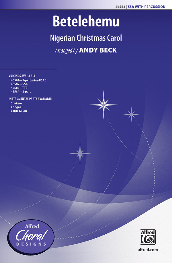Betelehemu : SSA : Andy Beck : Sheet Music : 00-46582 : 038081531571 