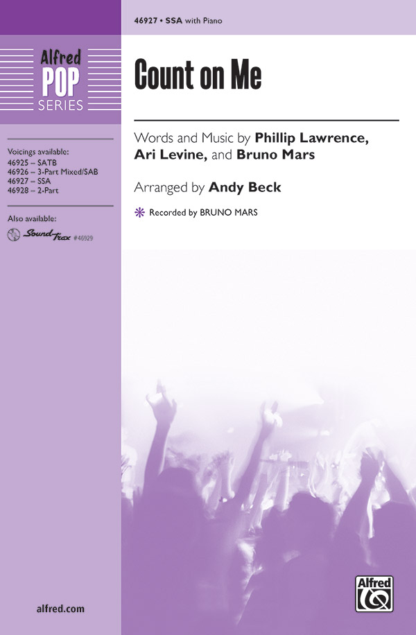 Count On Me Ssa Choral Octavo Alfred Music Philip Lawrence Count On Me Ssa Choral Octavo Alfred Music Philip Lawrence