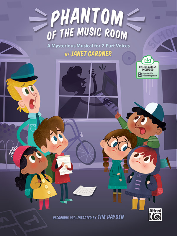 Janet Gardner : Phantom of the Music Room : 2-Part : Book & Online PDF : 038081549118  : 00-47902