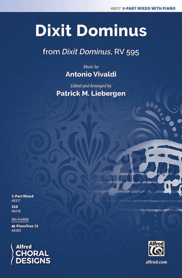 Dixit Dominus : 3-Part Mixed : Antonio Vivald : Antonio Vivald : Sheet Music : 00-48317 : 038081551401 