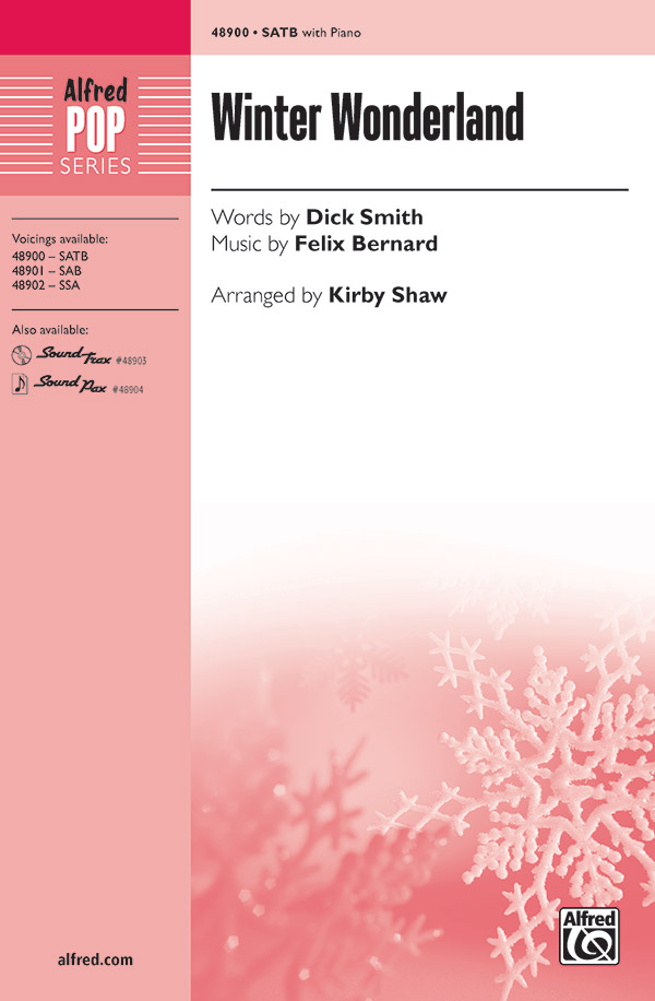 Winter Wonderland : SATB : Kirby Shaw : Songbook : 00-48900 : 038081562247 