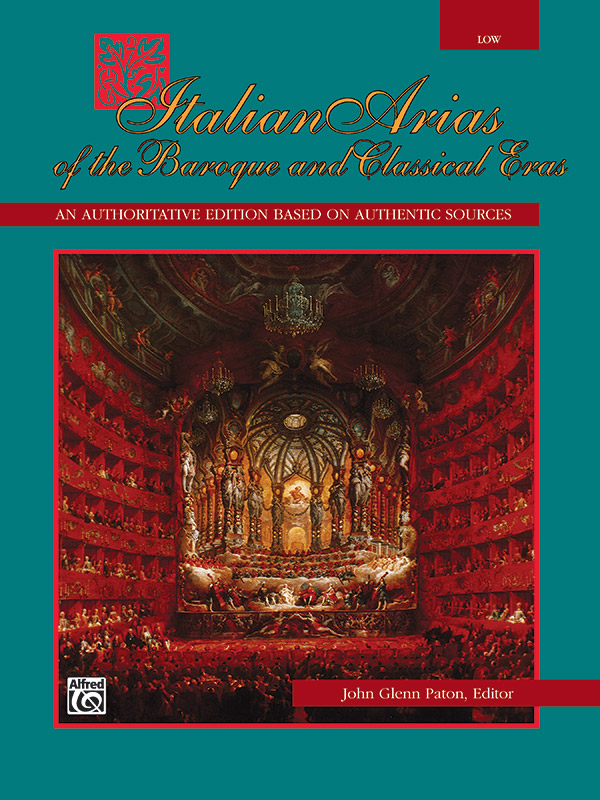 John Glenn Paton : Italian Arias of the Baroque and Classical Eras - Low : Solo : Songbook : 038081049717  : 00-4978