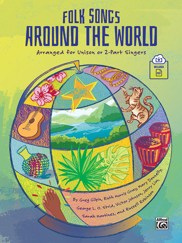 Folk Songs Around the World Book & Online PDF Alfred Music