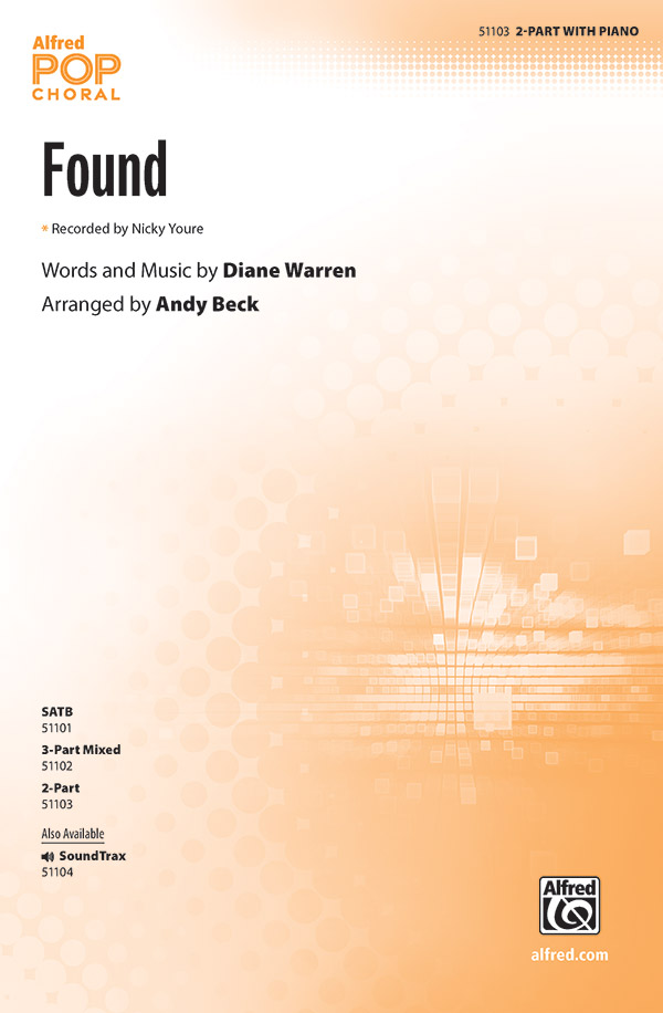 Found : 2-Part : Andy Beck : Diane Warren : Sheet Music : 00-51103 : 038081581408 