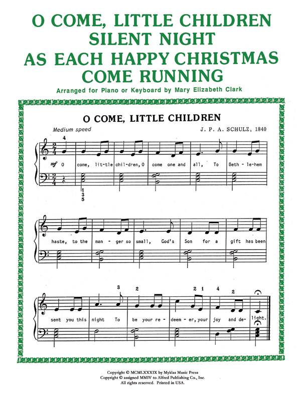 Christmas Beginners, Set 1: Piano Sheet | Sheet Music