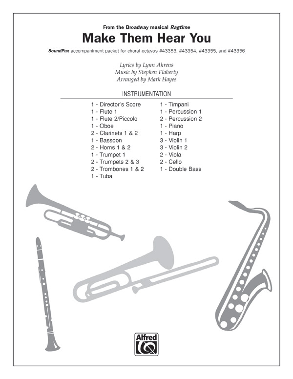 Make them hear you stephen flaherty digital sheet music download