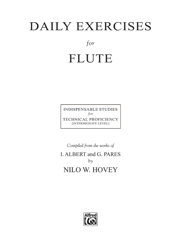 Daily Exercises for Flute Flute Book Sheet Music