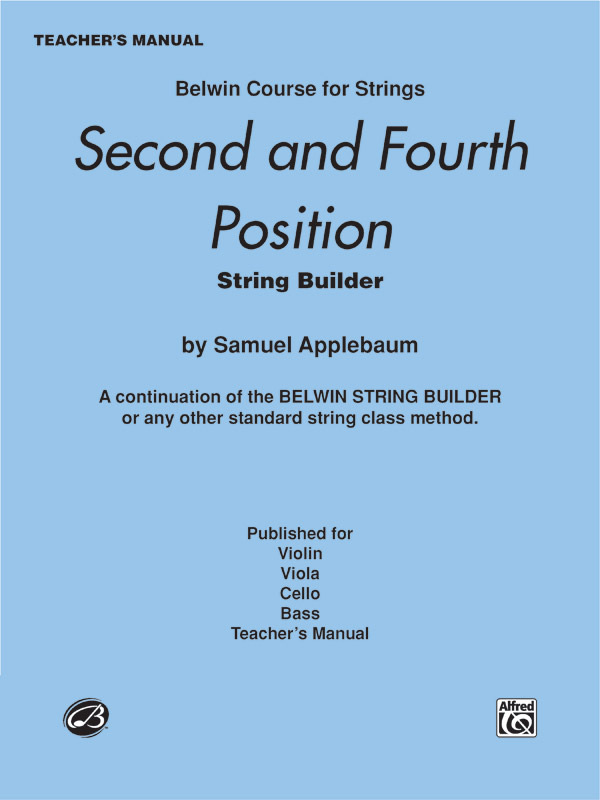 2nd and 4th Position String Builder: Teacher's Manual Book | Sheet Music