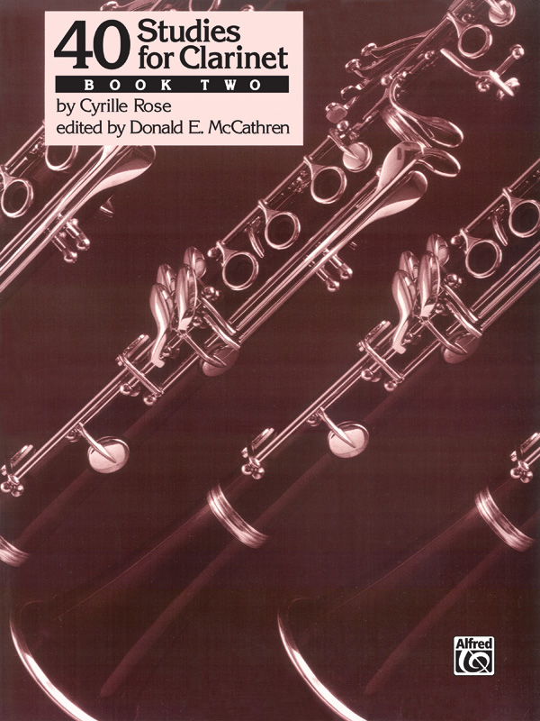 40 Studies For Clarinet Book 2 Clarinet Book Cyrille Rose