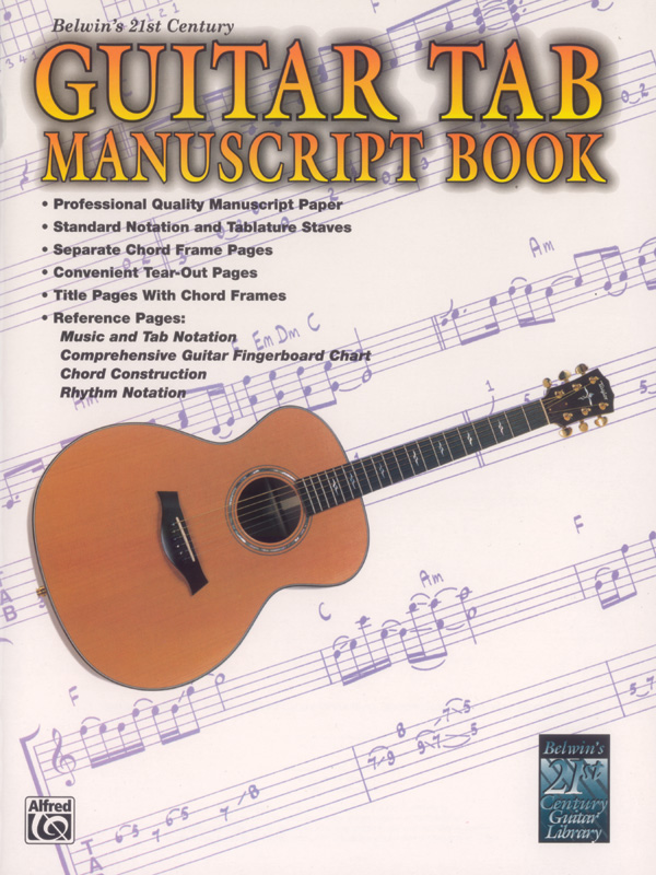 Belwin’s 21st Century Guitar TAB Manuscript Book