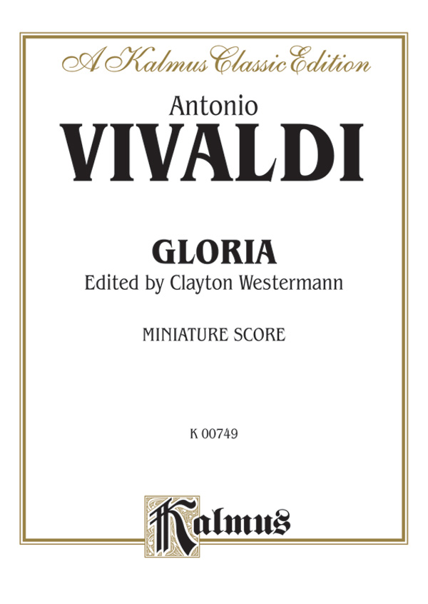 Antonio Vivaldi : Gloria : Solo : Songbook : 029156637472  : 00-K00749