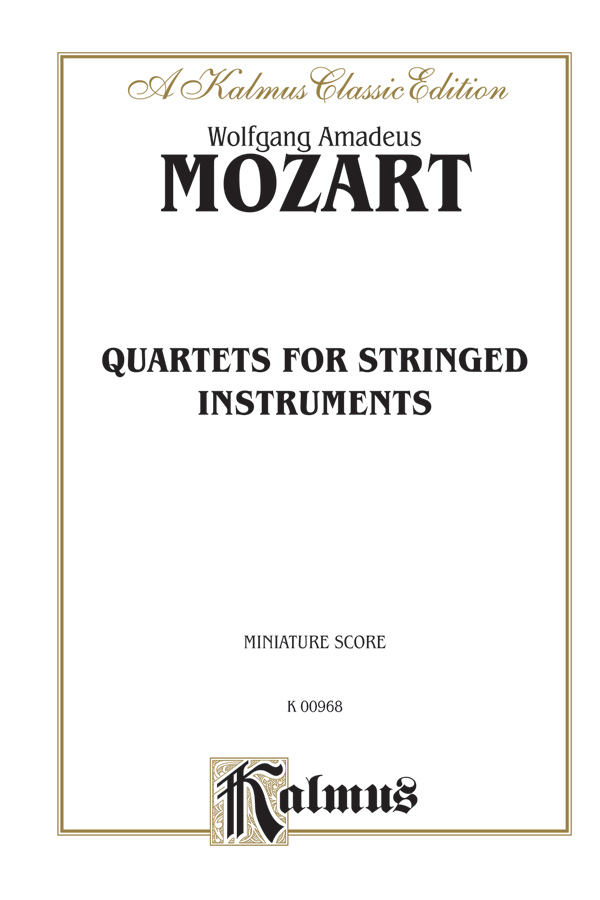 String Quartets: K. 80, 155, 156, 157, 158, 159, 160, 168, 169, 170, 171, 172, 173