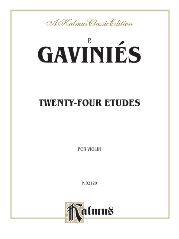 Gaviniés TwentyFour Etudes Violin Book Pierre Gaviniés Digital