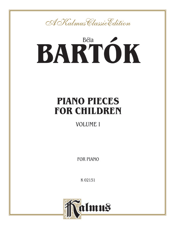 Piano Pieces for Children, Volume I