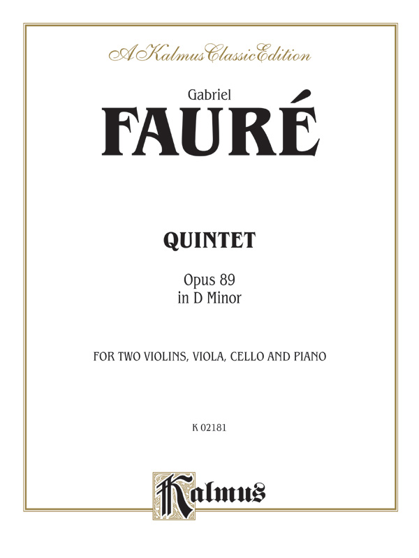 Quintet in D Minor, Opus 89