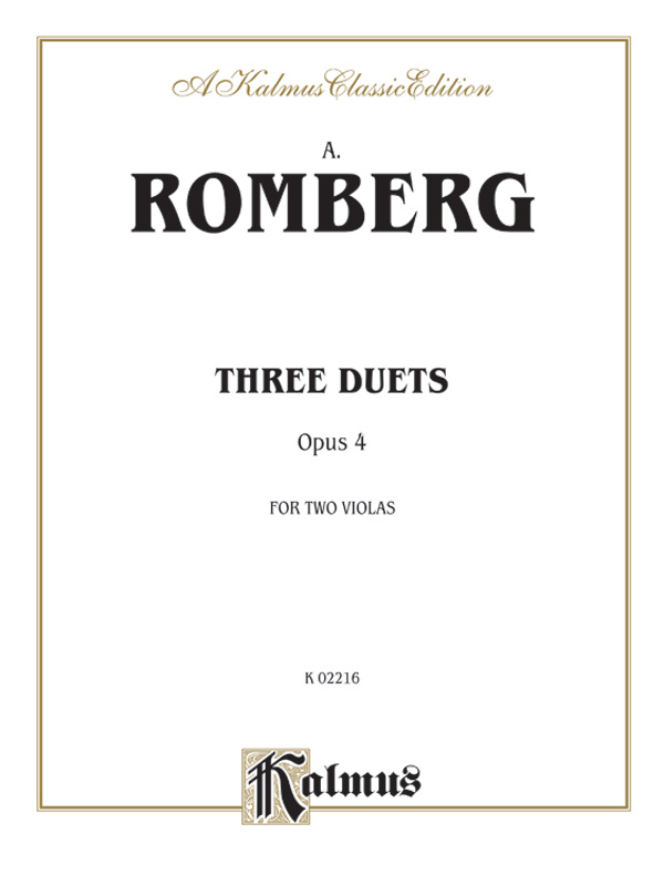 Three Duets, Opus 4
