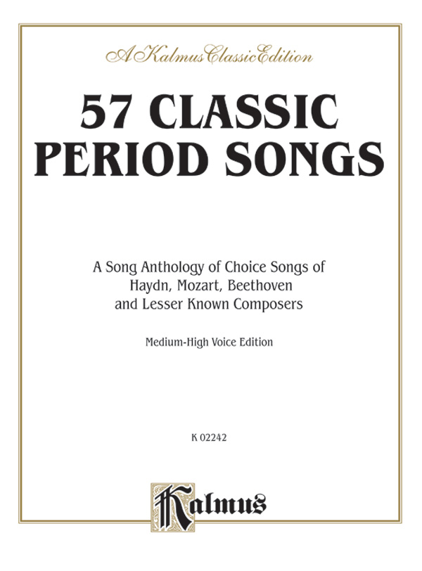 Ed. Van A. Christy and Carl Zytowski : 57 Classic Period Songs - Medium High Voice : Solo : Songbook : 654979059776  : 00-K02242
