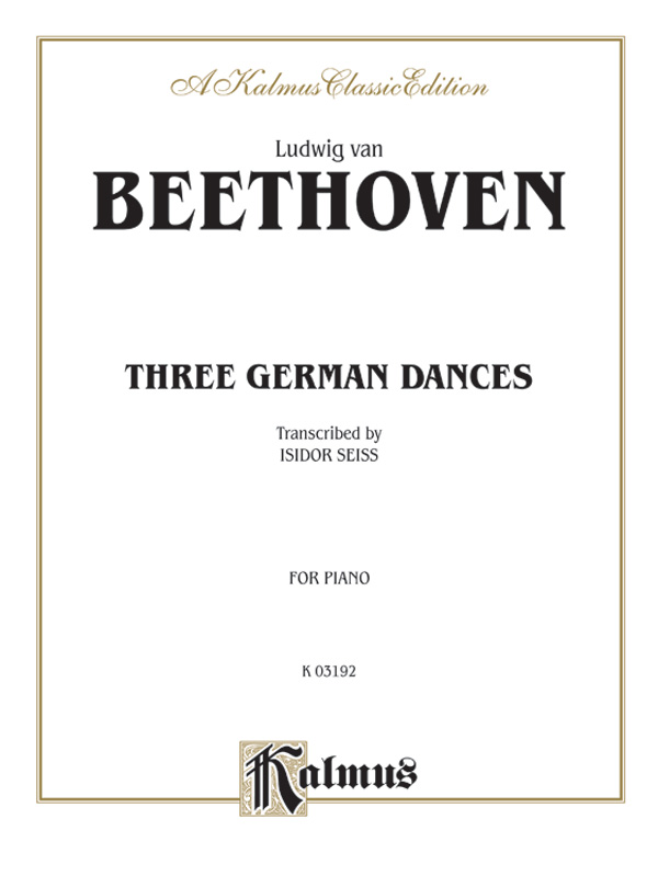 Beethoven: Three German Dances: German Dance I Part - Digital Sheet ...