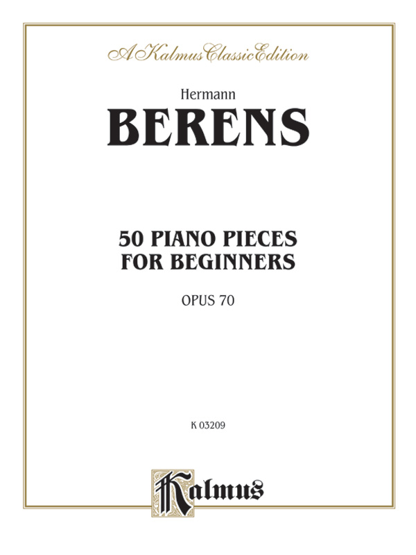 50 Piano Pieces for Beginners, Opus 70