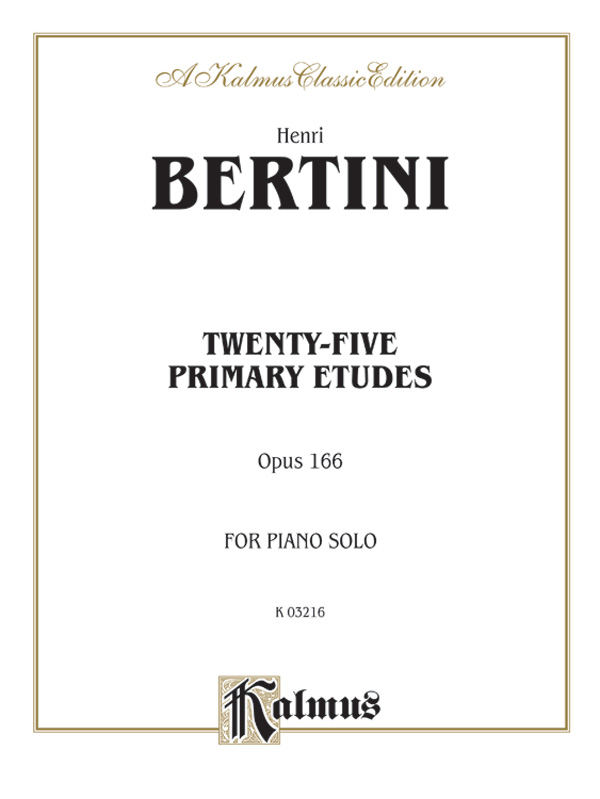 Twenty-five Primary Etudes, Opus 166