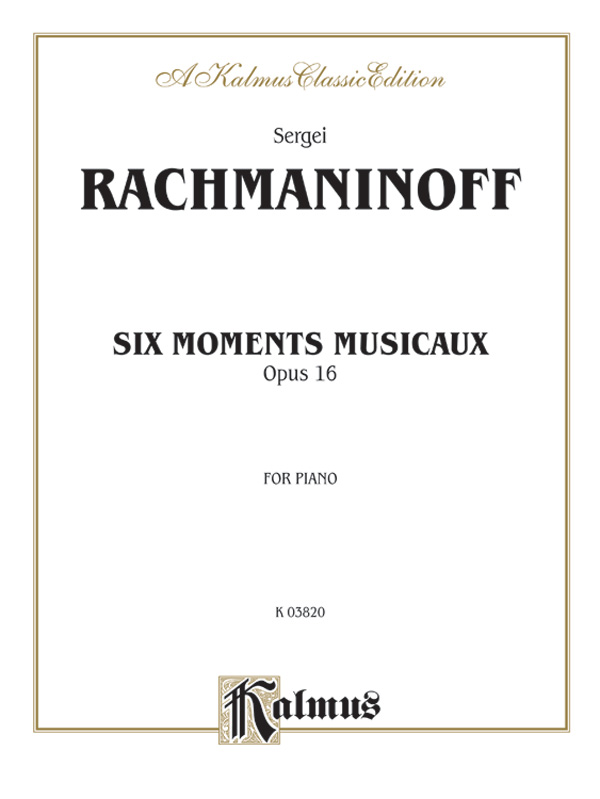 Six Moments Musicaux, Opus 16