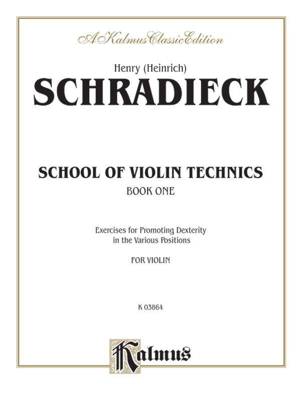 Schirmer Library Schradieck The School Of Violin Technics Complete Bk.
