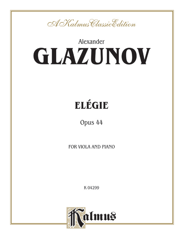 Elegie for Viola, Opus 44