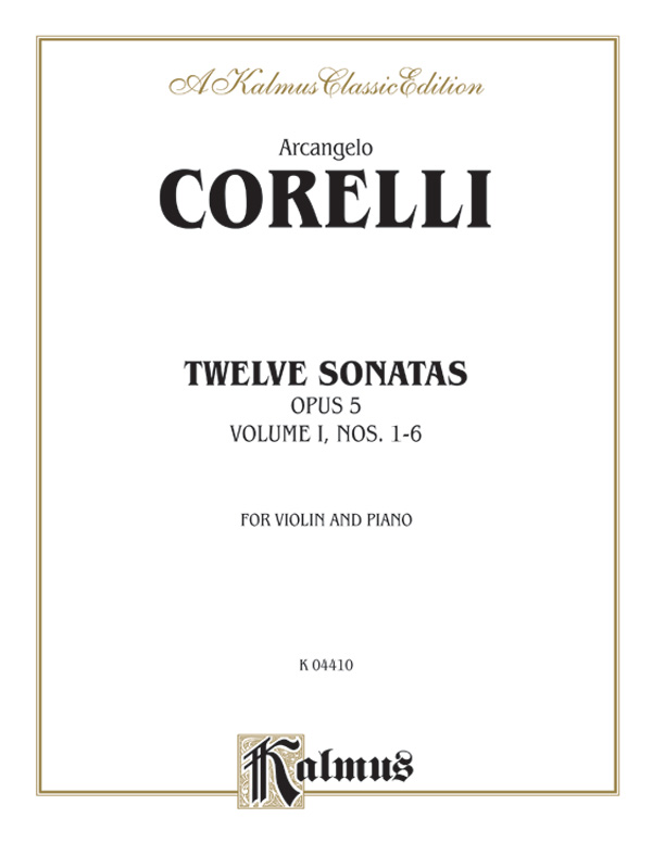 Twelve Sonatas, Opus 5, Volume I, Nos. 1–6