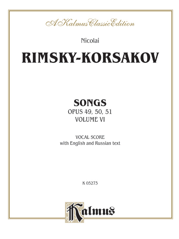 Songs, Volume VI (Opus 49, 50, 51)