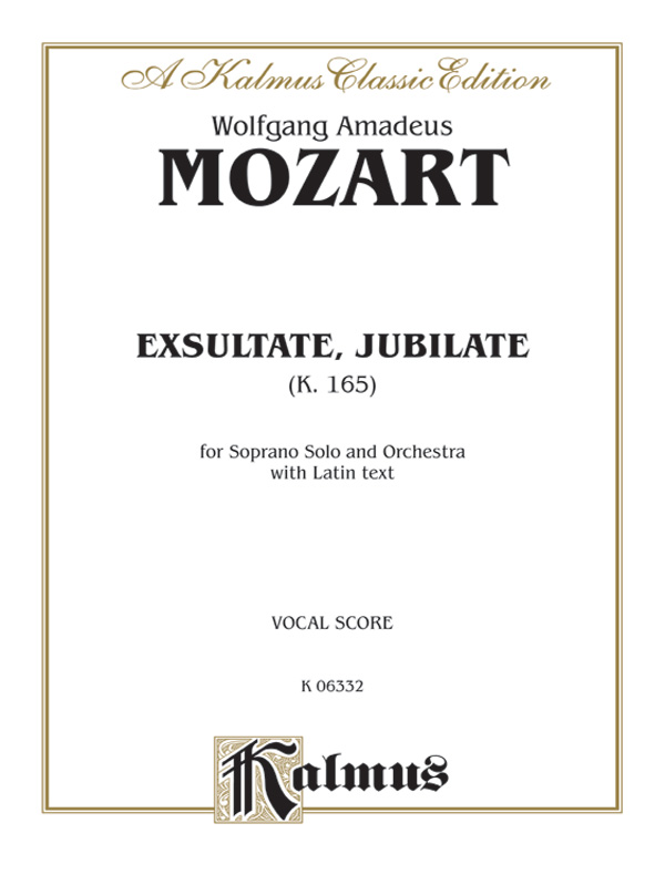 Exsultate, Jubilate (K. 165)