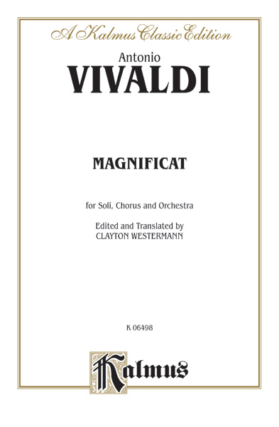 Antonio Vivaldi : Magnificat : SATB : Songbook : 029156040654  : 00-K06498
