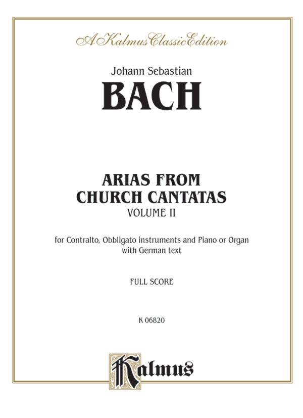 Arias from Church Cantatas, Volume II (12 Sacred)